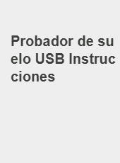 Probador de suelo USB Instrucciones-admin